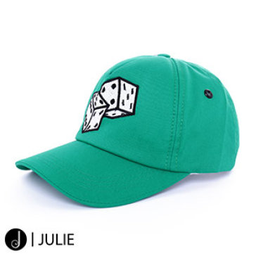 Nón Lưỡi Trai Khaki Nam Nữ Thêu Hình Xúc Xắc Julie