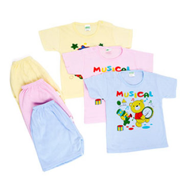 Combo 03 Bộ Cotton Thun Tay Ngắn Cho Bé