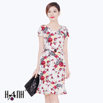 Đầm Hoa Kèm Nịt 5334 Thời Trang Hạnh