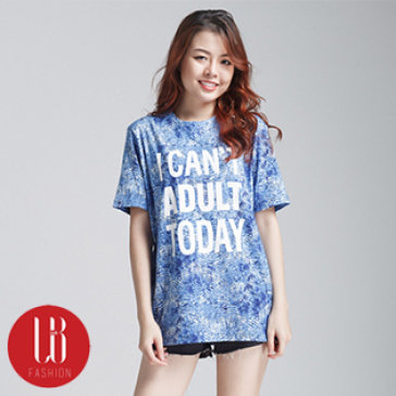 Áo Thun Họa Tiết In Chữ TN13 Labelle