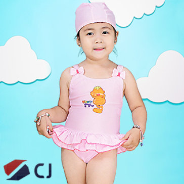 Combo Đồ Bơi & Nón Bơi Bé Gái Nk Hàn Quốc CJ B005