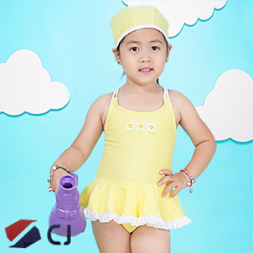 Combo Đồ Bơi & Nón Bơi Bé Gái Nk Hàn Quốc CJ B013