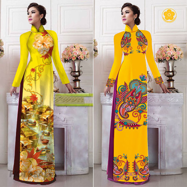 Vải Tằm Thái May Áo Dài Truyền Thống 2M 1M5 (Không Bù Tiền)