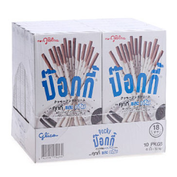 Lốc 10 Hộp Bánh Glico Pocky Cookies And Cream 45G