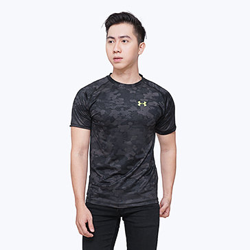 Áo Thun Lụa Nam Họa Tiết Cao Cấp Thời Trang