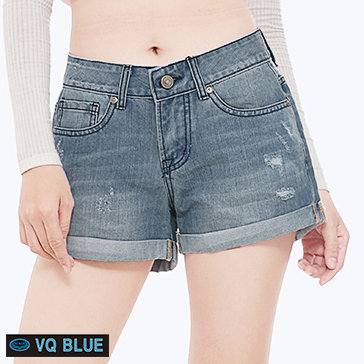 Quần Short Jean Wash Xước VQ 6807-1