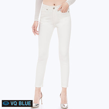 Quần Jean Trắng Basic VQ Blue 7803-3