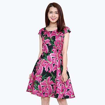 Đầm Xòe Tay Con Dini