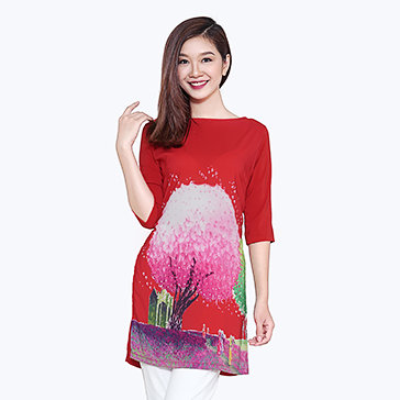 Áo Dài Lụa Cách Tân Thời Trang