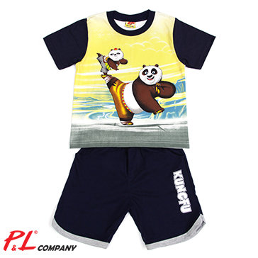 Bộ Thun Bé Trai Gấu Kungfu Size Lớn - TH P&L