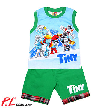 Bộ Thun Bé Trai Xì Trum Size Lớn TH P&L