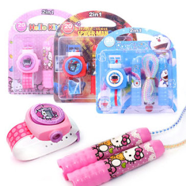 Set Đồng Hồ Và Dây Nhảy Thể Dục