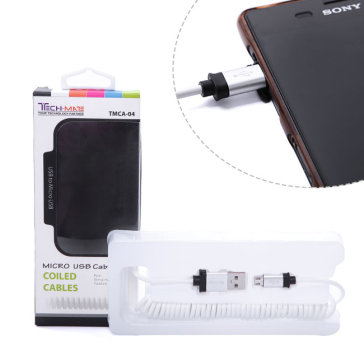 Cáp Sạc Micro USB Dạng Xoắn Cho Smartphone Và Tablet - TMCA-04