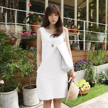 Đầm Suông Phối Túi Thanh Lịch