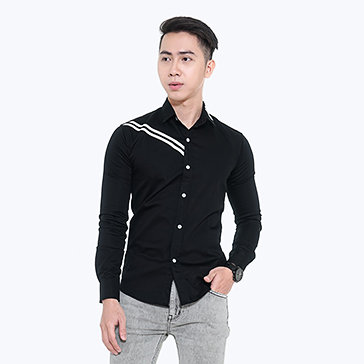 Áo Sơ Mi Nam Viền Ngực Thời Trang