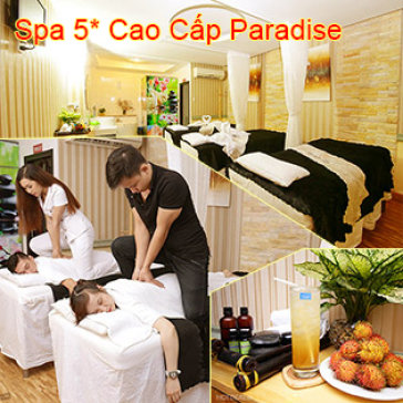 Spa 5* Cao Cấp Paradise - Liệu Pháp Căng Da Đá Nóng Toàn Thân Kiểu Nhật Kết Hợp Facial Vitamin C 90'