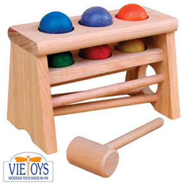 Đồ Chơi Gỗ Vietoys - Búa Gõ 6 Bi 2 Tầng VT3P-0045