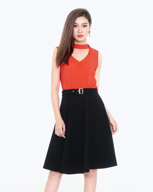 Set áo nhung đen chân váy đỏ S1319 - Đẹp Shop DVC (Kèm ảnh thật trải sàn do  shop tự chụp) | Shopee Việt Nam
