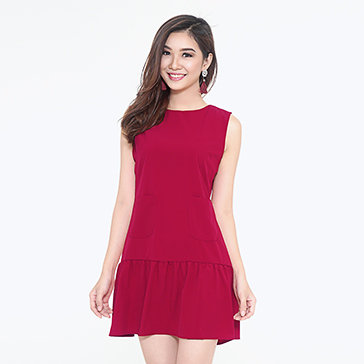 Đầm Đuôi Cá Phối Túi