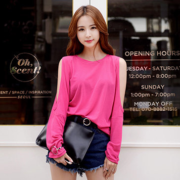 Áo Thun Nữ Dài Tay Cut-Out