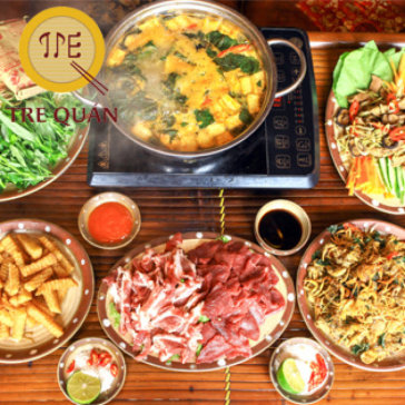 Set Lẩu Riêu Cua Bò Sườn Sụn Dành Cho 6N Tại Tre Quán