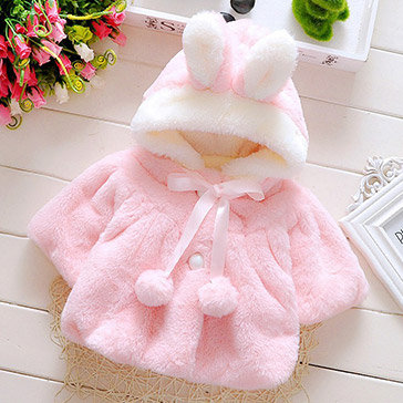Áo Khoác Tai Thỏ Siêu Mềm Cho Bé
