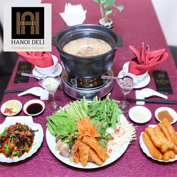 Lẩu Cháo Cho 02 Người Tại Hanoi Deli Cafe & Restaurant