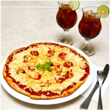 Pizza Đậm Chất Ý + 02 Coca Cho 02 Người Tại Blue Diamond Hotel