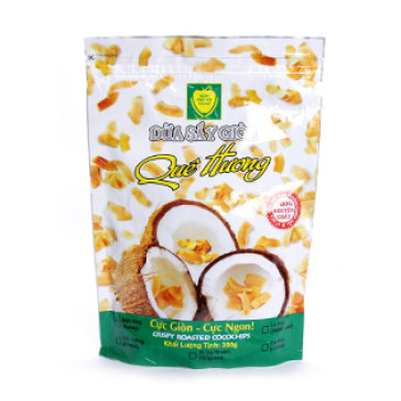 Dừa Sấy Giòn Quê Hương 300gr - Cực Giòn Cực Ngon