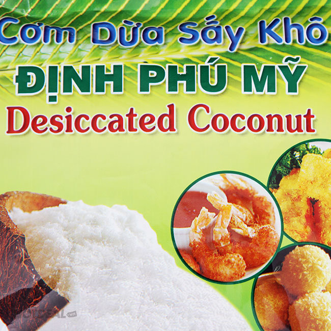 Combo 5 Gói Cơm Dừa Sấy Khô Hạt Nhỏ Định Phú Mỹ