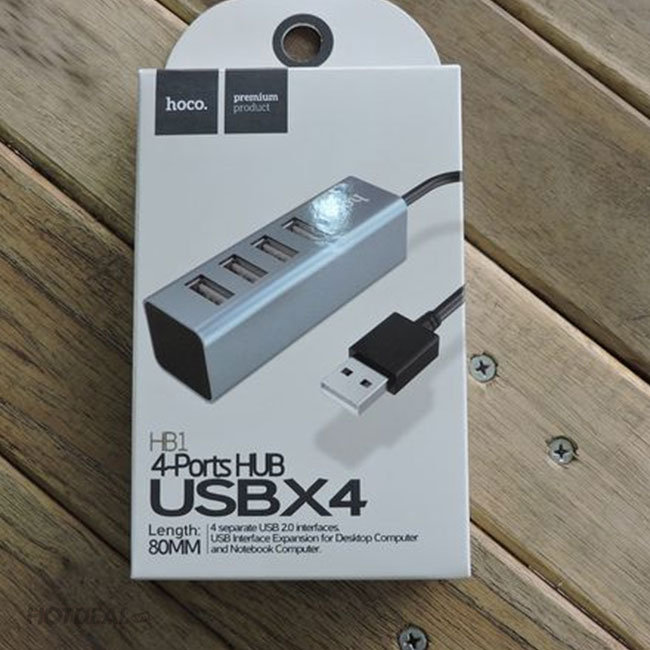 Bộ Chia Cổng USB Hoco HB1 Ports Hub USB X4