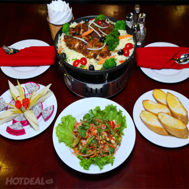 Set Gà Nướng Chảo Phomai Cực Hot Dành Cho 2-3 Người Tại Lion Star