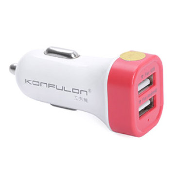 Sạc Điện Thoại 2 Cổng USB Dành Cho Xe Hơi Konfulon