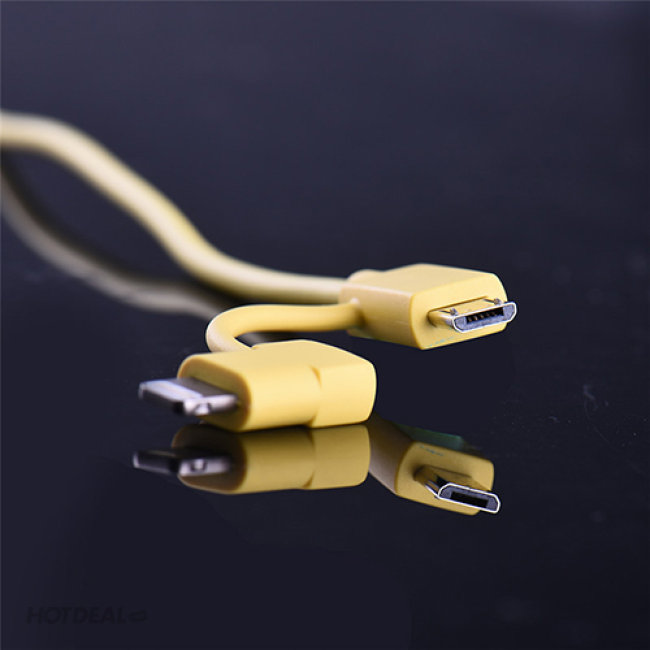 Cáp Sạc Full Speed 2 Đầu Lightning - Micro USB 