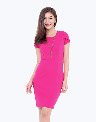 Áo kiểu nữ 2 dây màu hồng nhún bèo ASM16-17 | Thời trang công sở K&K Fashion