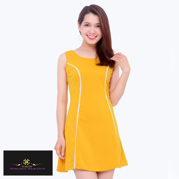 Đầm Chữ A Phối Ren Dọc TH Zolies