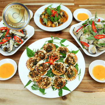 Set Ốc Đủ Món, Thơm Ngon Khó Cưỡng Tại An An Cuốn Linh Đàm