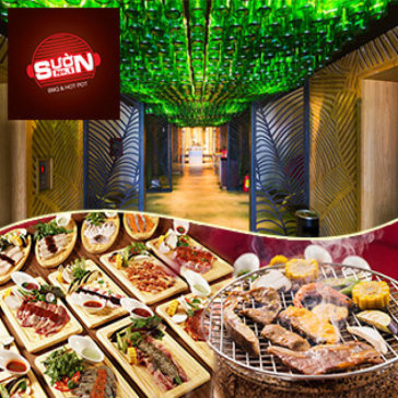 Buffet Trưa Bò Mỹ & Hải Sản Nướng Đẳng Cấp 5* View Phố Đi...