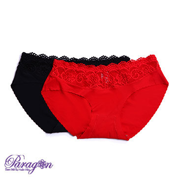 Combo 2 Quần Lót Su Phối Ren Tim Cao Cấp Paragon