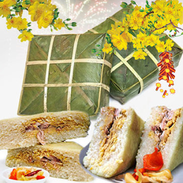 01 Cặp Bánh Chưng Hương Vị Đặc Biệt Từ Hải Dương 1,5 Kg/...