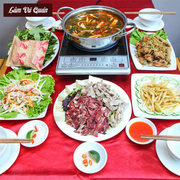 Set Lẩu Riêu Cua Sườn Sụn Bắp Bò Và Các Món Ăn Kèm Tại Lâm...
