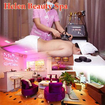 80 Phút Massage Đá Nóng + Xông Hơi Không Giới Hạn - Helen Spa