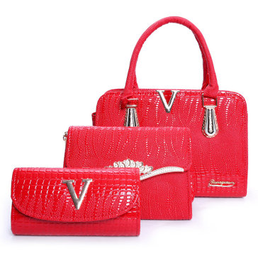 Set Bộ 3 Túi Ví Vân Cá Sấu Sang Trọng