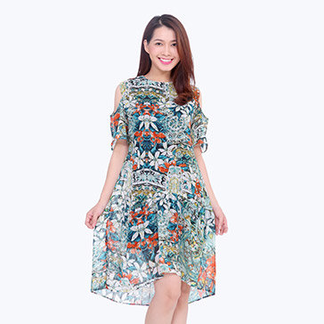 Đầm Form Rộng Lệch Tà Ryta