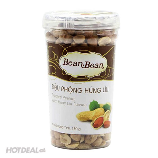 Combo 2 Hộp Đậu Phộng Húng Lìu Bean Bean 180g/Hũ 
