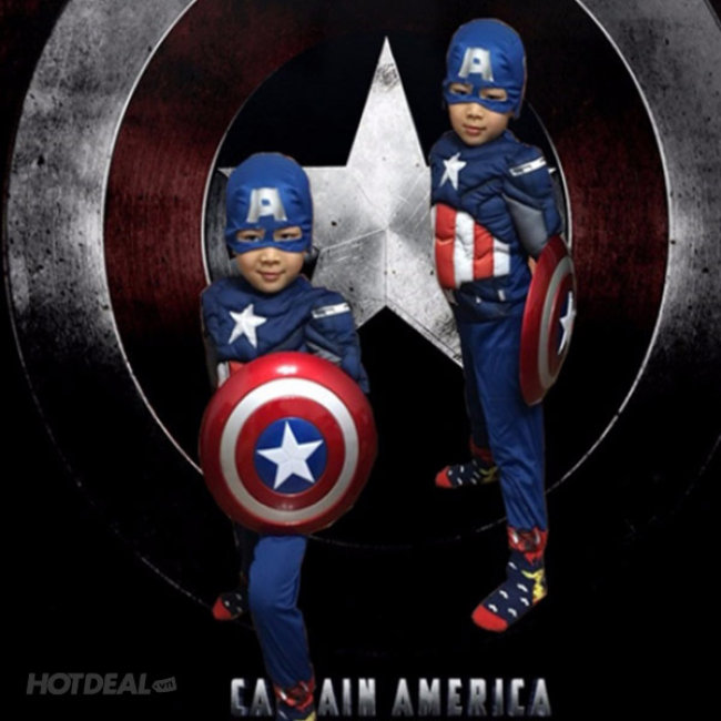 Bộ Đồ Captain America Cho Bé