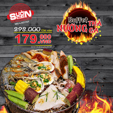 Buffet Tối Không Giới Hạn Bò Mỹ & Hải Sản Nướng Hơn 40 Món -...