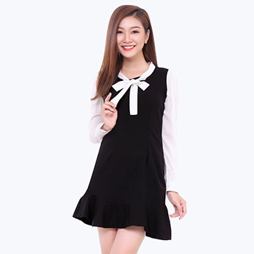 Đầm Tay Dài Tiểu Thư Syndy