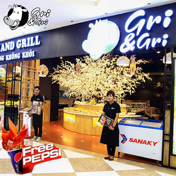 Buffet Lẩu Nướng Không Khói - Tặng Pepsi - NH Gri & Gri Time City