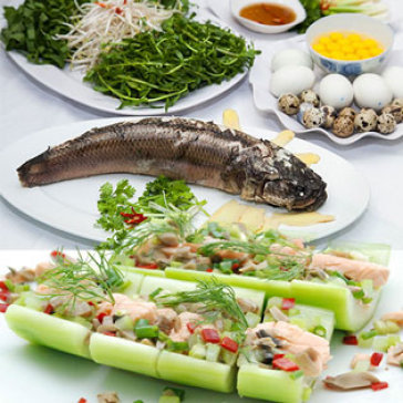 Thưởng Thức 1 Trong 4 Set Cá Lóc Cực Ngon Tại Trung Tâm Hội Nghị...